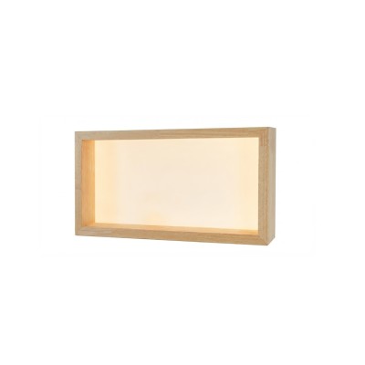 APLIQUE DECORATIVO FRAME BOX MADERA 20W