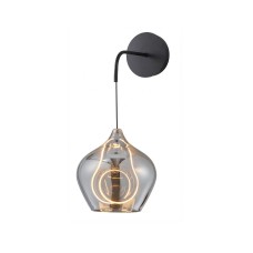 APLIQUE DECORATIVO PEAR WALL NEGRO 10W