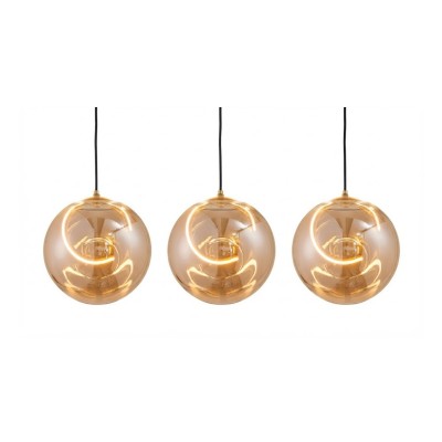 LÁMPARA COLGANTE DECORATIVA AMBAR ORBE ORO 15W
