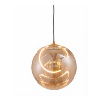 LÁMPARA COLGANTE DECORATIVA AMBAR SPHERE ORO 5W