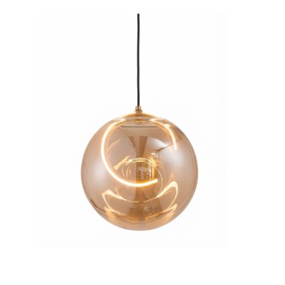 LÁMPARA COLGANTE DECORATIVA AMBAR SPHERE ORO 5W