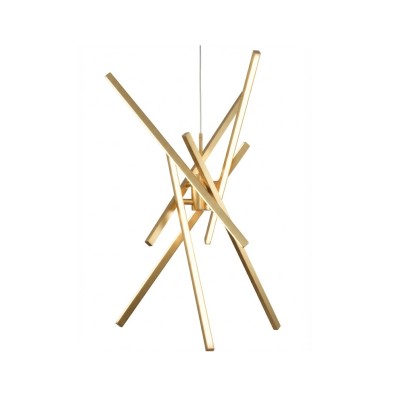 LÁMPARA COLGANTE DECORATIVA ASTURIA SPARK ORO 48W