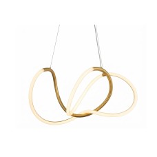 LÁMPARA COLGANTE DECORATIVA WAVE LOOP ORO 30W
