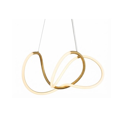 LÁMPARA COLGANTE DECORATIVA WAVE LOOP ORO 30W