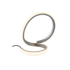 LÁMPARA DE MESA ATOM LOOP PLATA 8W