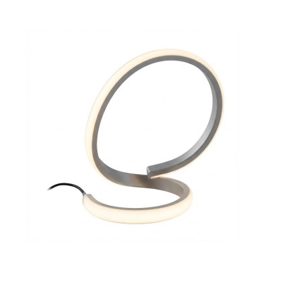 LÁMPARA DE MESA ATOM LOOP PLATA 8W
