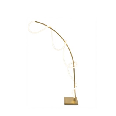 LÁMPARA DE PISO WAVE TWIST ORO 50W