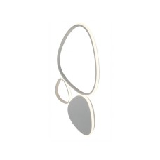 LÁMPARA DE TECHO-PARED MENHIR ORGÁNICO BLANCO 48W