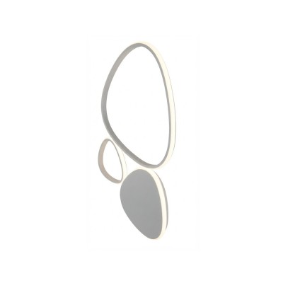 LÁMPARA DE TECHO-PARED MENHIR ORGÁNICO BLANCO 48W