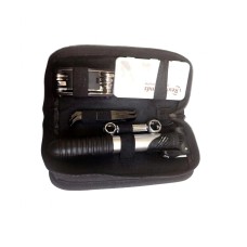 KIT HERRAMIENTAS BICICLETA PORTÁTIL INFLADOR PARCHES Y MULTIHERRAMIENTAS