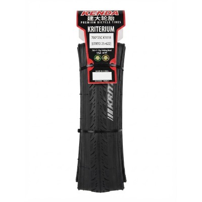 CAUCHO PARA BICICLETA 700X25C KENDA K1018 PLEGABLE NEGRO