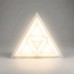 LÁMPARA APLIQUE PARED TECHO LED TRIANGULAR EXTERIOR INTERIOR
