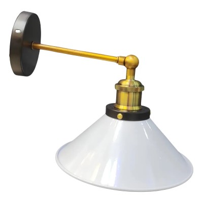 LÁMPARA APLIQUE DE PARED MODERNO E27, GIRO AJUSTABLE 240° BLANCO
