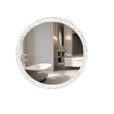ESPEJO REDONDO INTELIGENTE LUZ LED MARCO DIAMANTE 60CM TOUCH