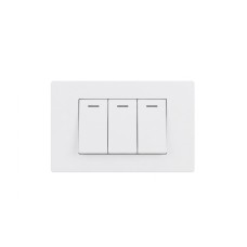 INTERRUPTOR TRIPLE 16A 250V MAX. COLOR BLANCO