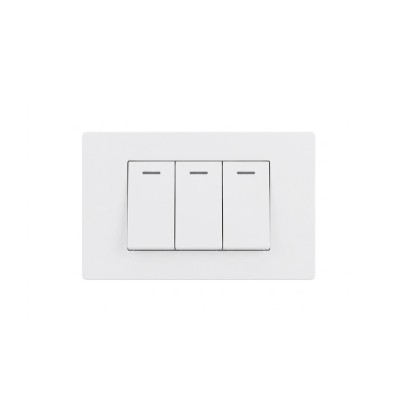 INTERRUPTOR TRIPLE 16A 250V MAX. COLOR BLANCO
