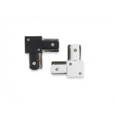 CONECTOR TIPO L PARA RIEL BLANCO/NEGRO