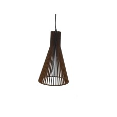 LÁMPARA COLGANTE DE MADERA MODERNA VINTAGE ROZNO E27 MARRÓN
