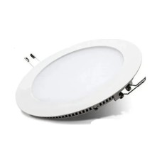 LÁMPARA PANEL LED 12W SPOT REDONDO EMPOTRABLE BLANCO