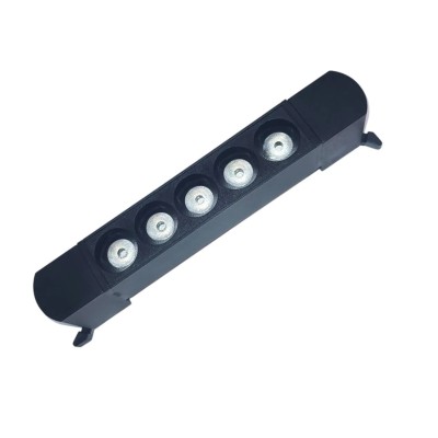 LÁMPARA DE RIEL LINEAL 18W TIPO COLMENA REJILLA AJUSTABLE NEGRO