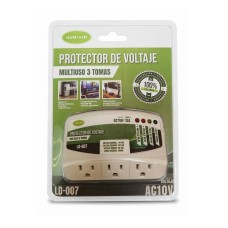 PROTECTOR DE VOLTAJE MULTIUSO 3 TOMAS