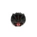 CASCO DE BICICLETA NEGRO CON LUZ LED Y VISERA NEGRO L