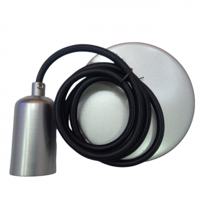 LUMINARIO COLGANTE BASIC.PLATA BRILLAN