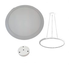 LÁMPARA DE TECHO LED ULTRADELGADA COLGANTE CIRCULAR BLANCO 48W ANGEL LIGHT
