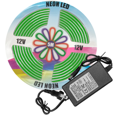 CINTA LED NEÓN 5MTS 12V VERDE